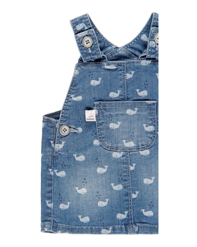 BOBOLI-DENIM OVERALL DRESS-109099-9243 PRINT
