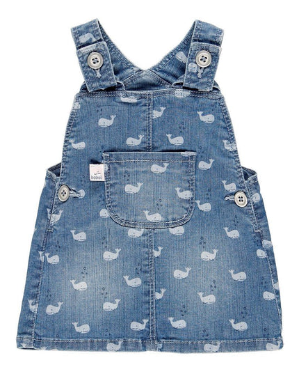 BOBOLI-DENIM OVERALL DRESS-109099-9243 PRINT