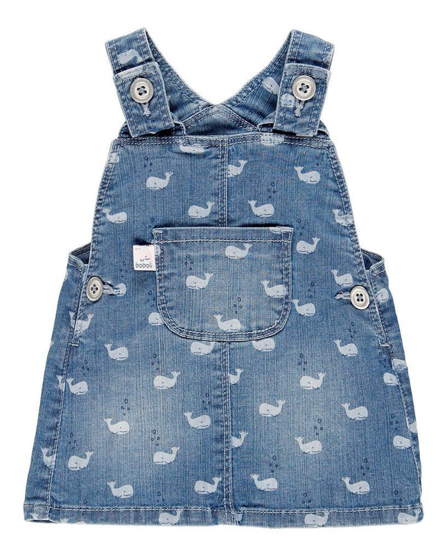 BOBOLI-DENIM OVERALL DRESS-109099-9243 PRINT