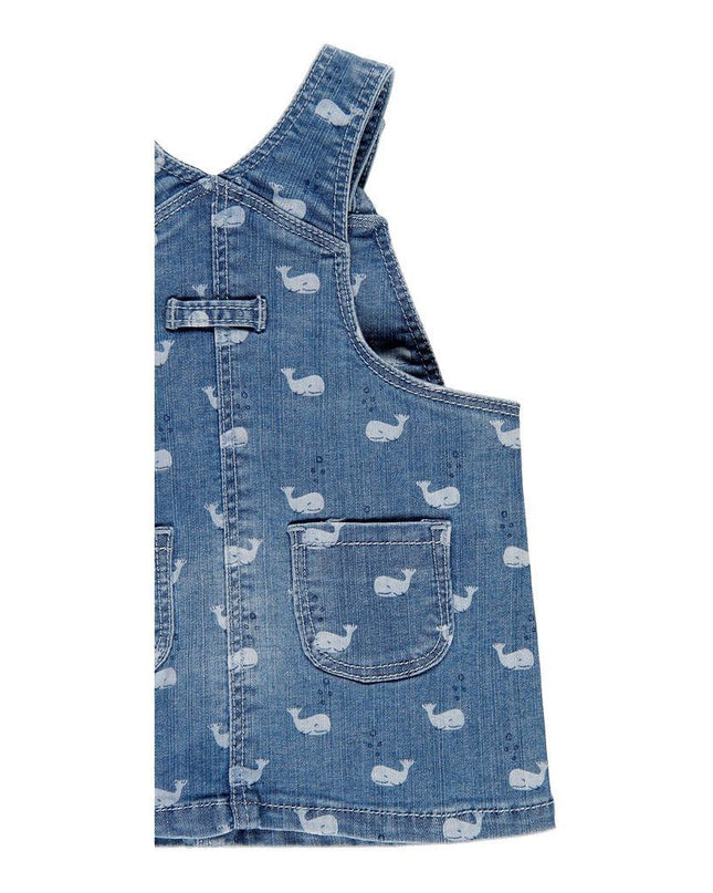BOBOLI-DENIM OVERALL DRESS-109099-9243 PRINT