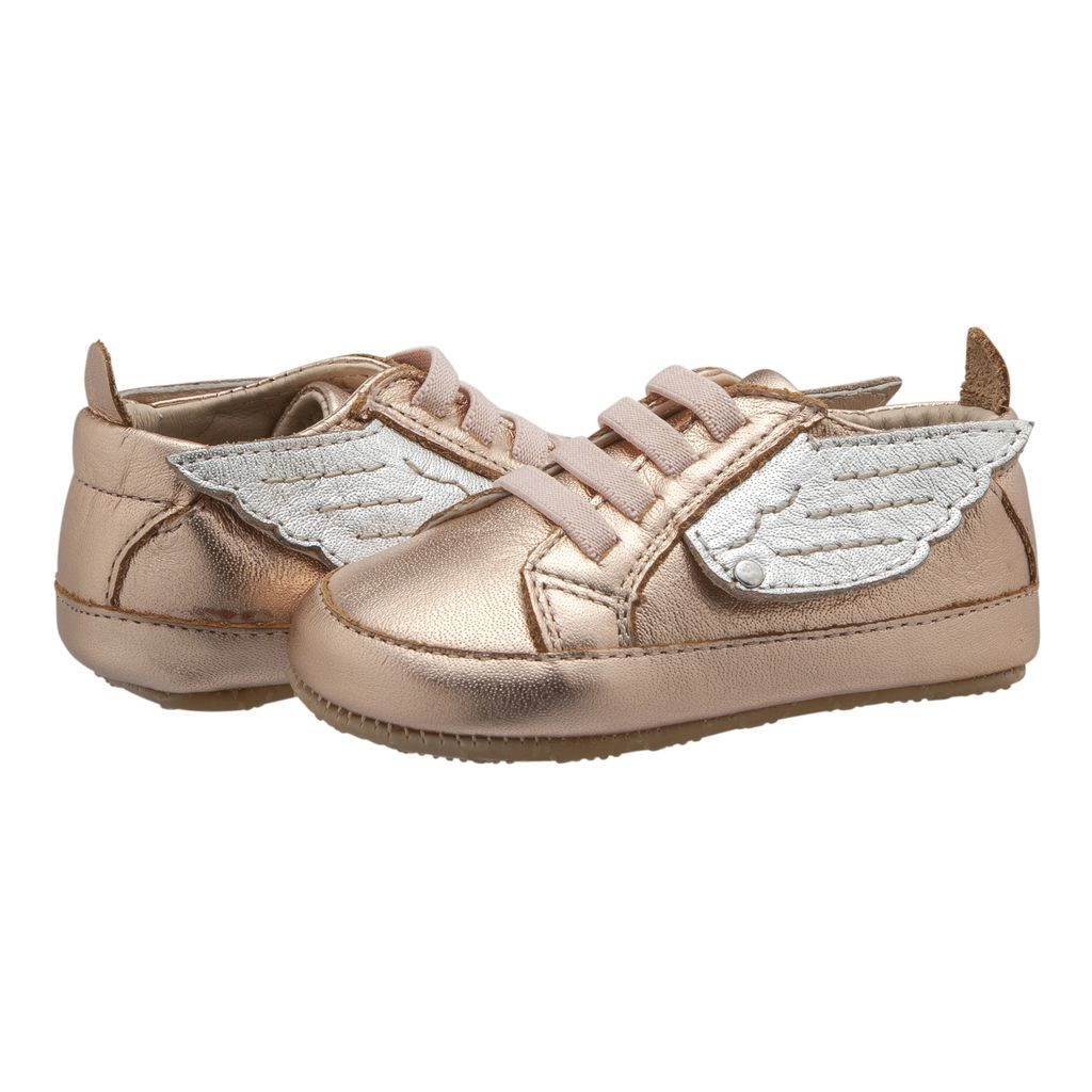 old-soles-copper-silver-bambini-wing-shoes-121r