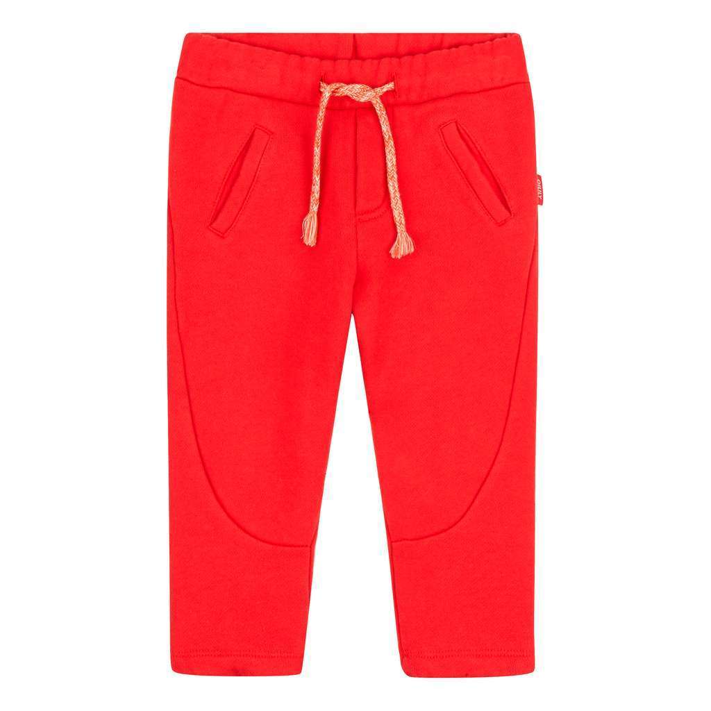 RED SOLID SWEATPANTS