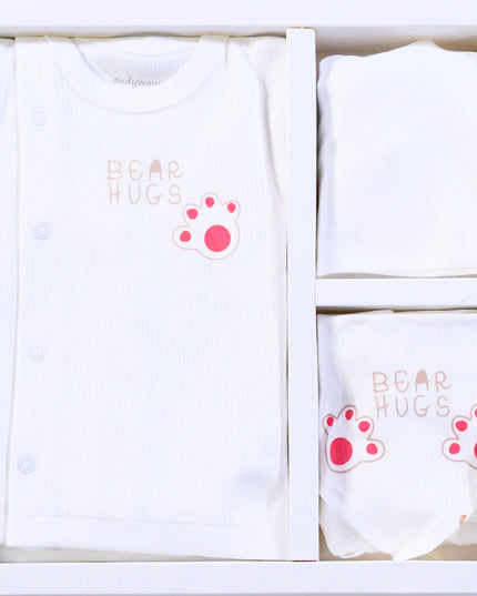 Ecru Bear Hugs 5 PC Homecoming Set