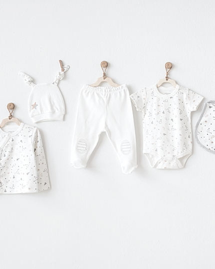 Ecru 5 PC Penguin Homecoming set