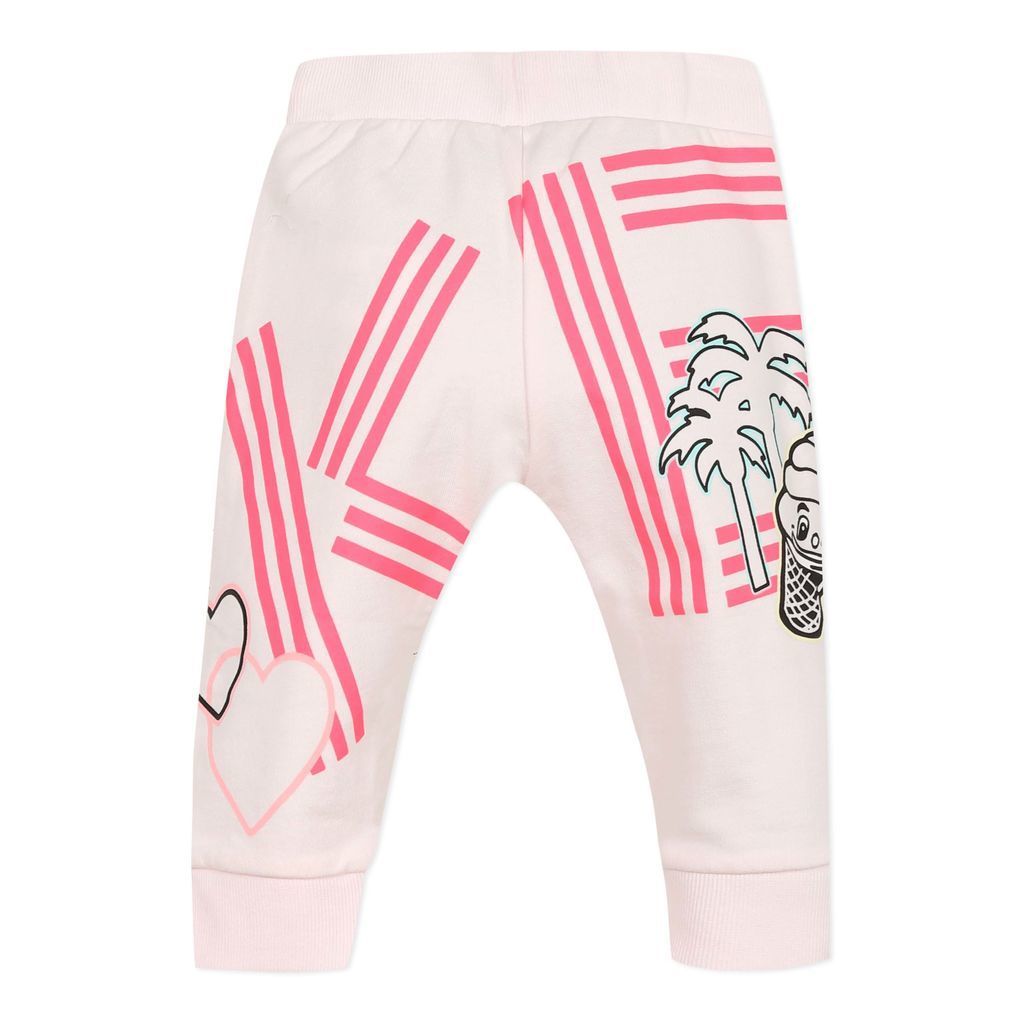 kenzo-kq23007-31-Light Pink Kenzo Print Trousers