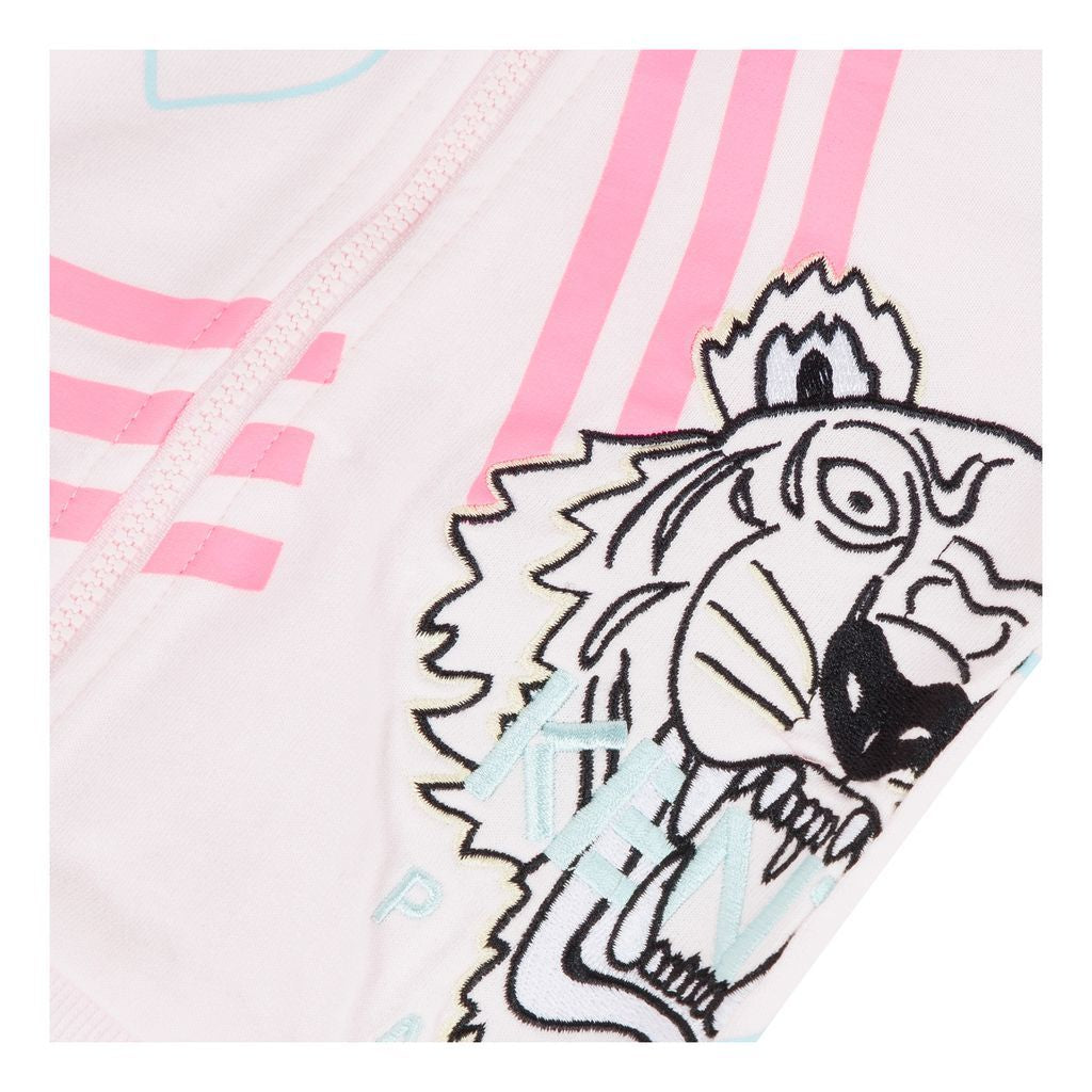 kenzo-kq17027-31-Light Pink Tiger Cardigan