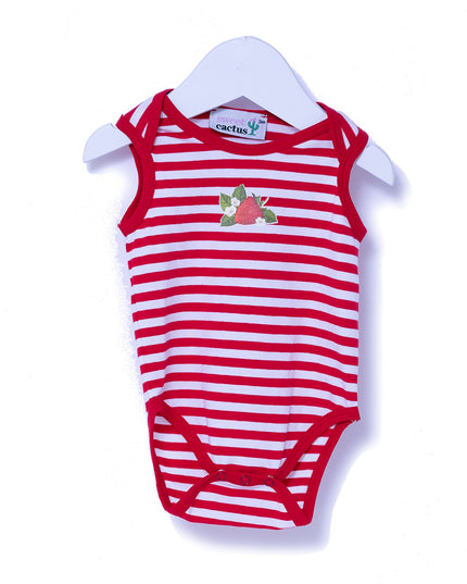 kids-atelier-sweet-cactus-baby-boy-girl-2-pc-red-strawberry-onesie-set-51009