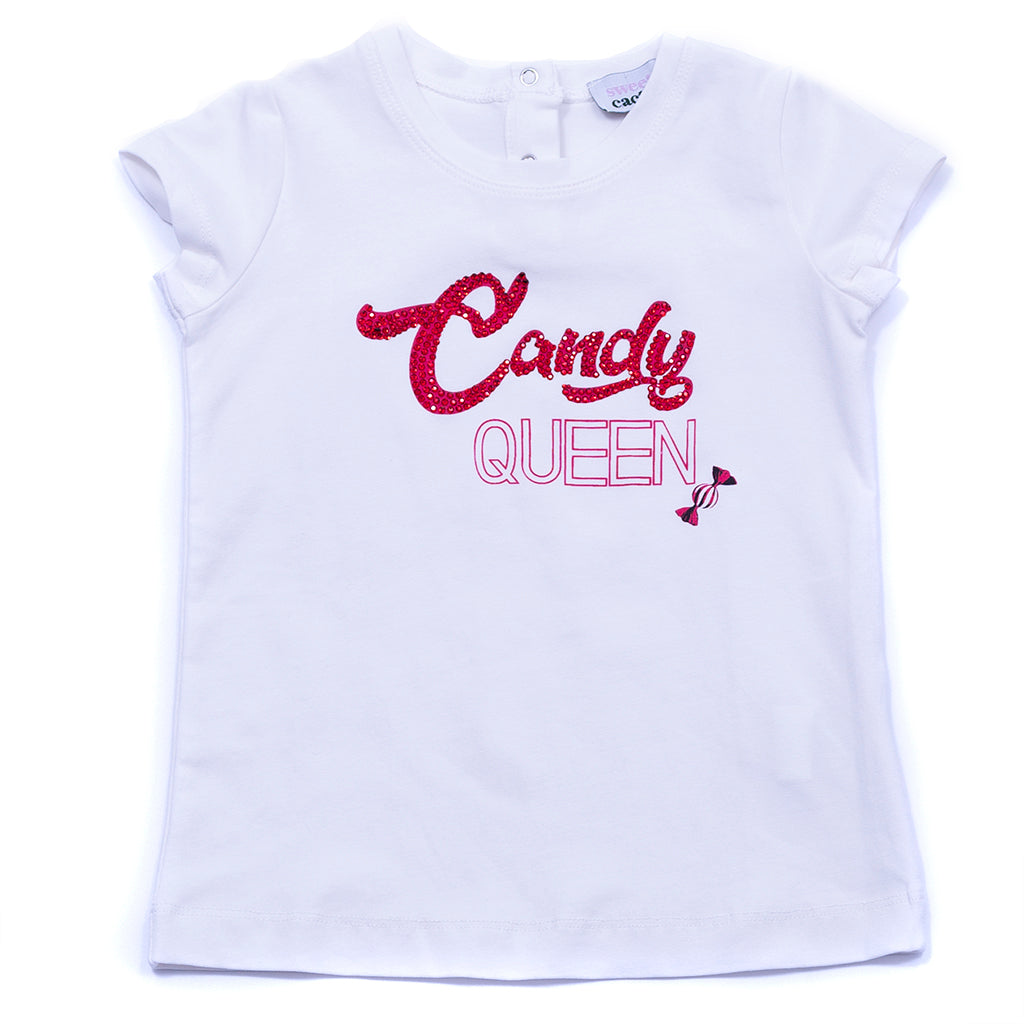 White Candy Queen Ruffle T-Shirt