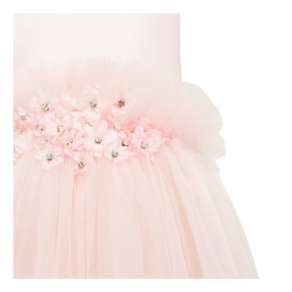Pink Flower Tulle Dress