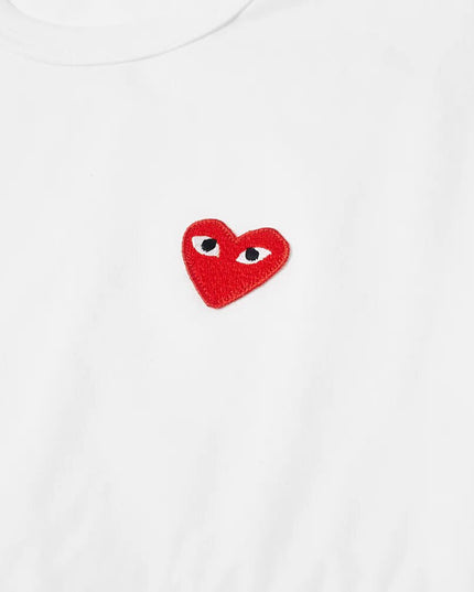 White Low Red Heart T-Shirt