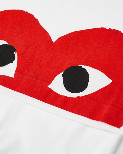 White Low Red Heart T-Shirt