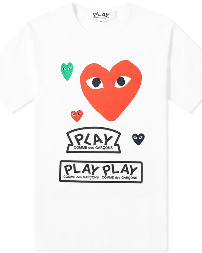 Red Colorful Hearts T-Shirt