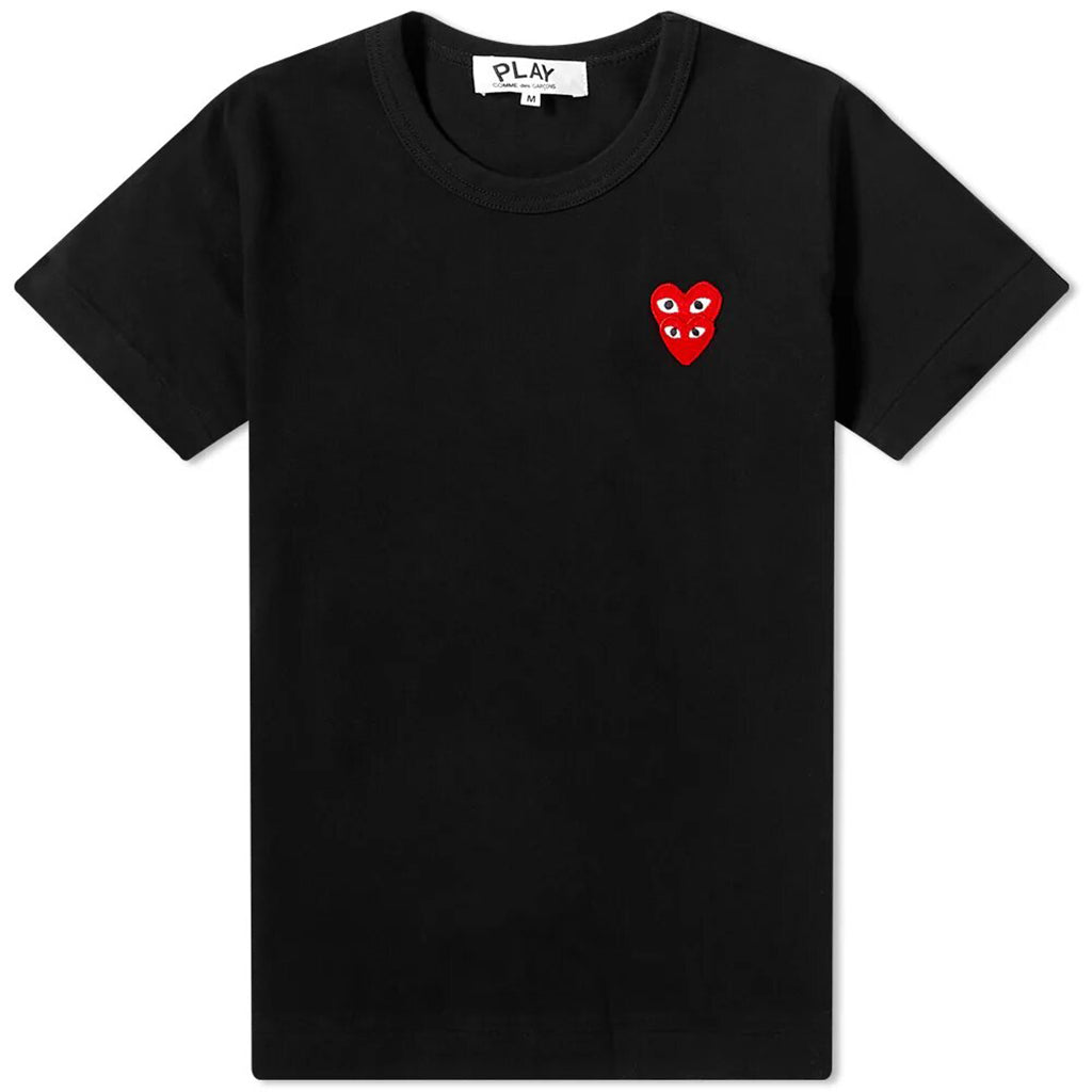 Black Double Hearts T-Shirt