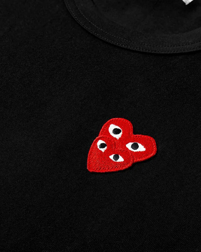 Black Double Hearts T-Shirt