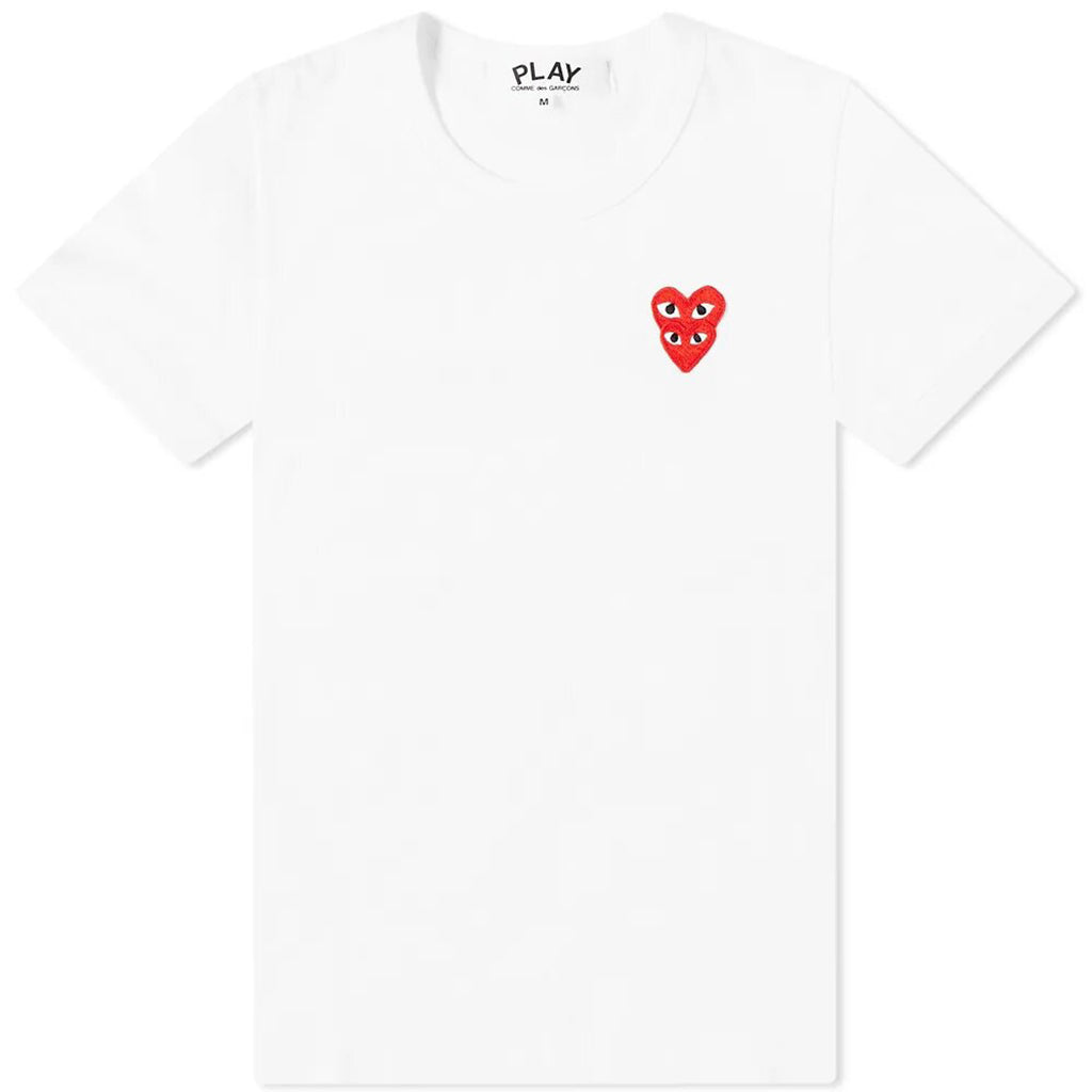 White Double Hearts T-Shirt