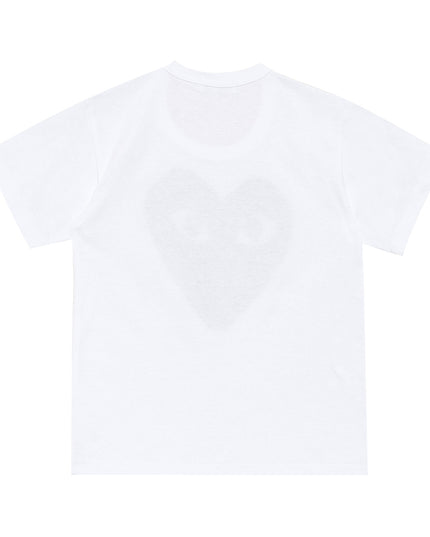 White Black Heart Eyes T-Shirt