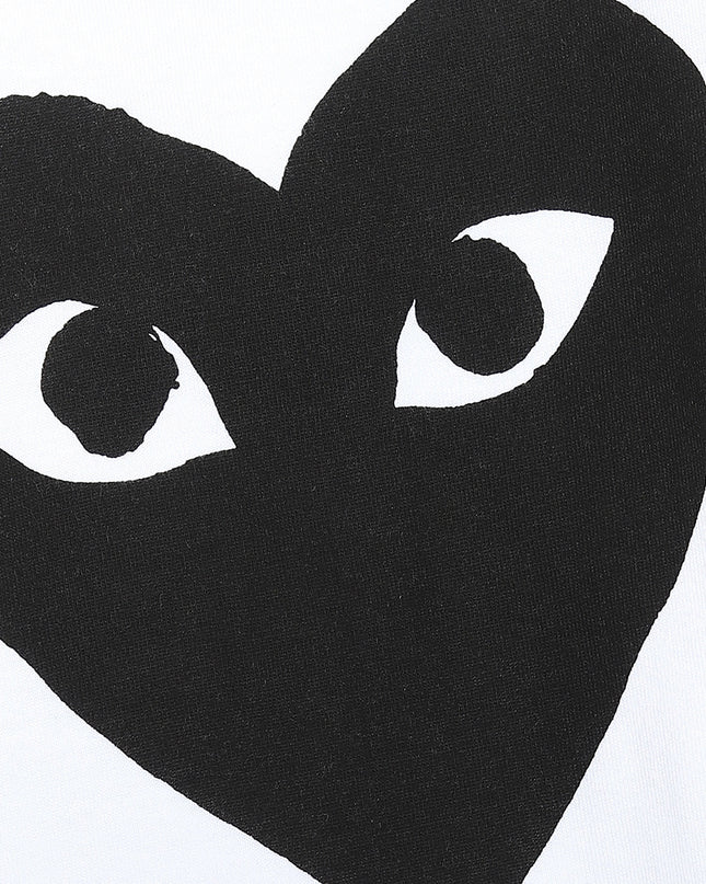 White Black Heart Eyes T-Shirt