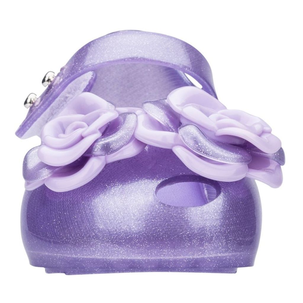 melissa-mini-Purple Flower Detail Sandal-32592-13545