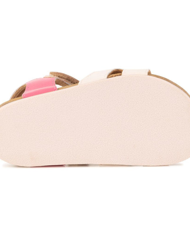 Beige Crown Strap Sandals