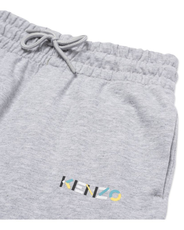 kenzo-Grey Marl Bermuda Shorts-k24035-a41