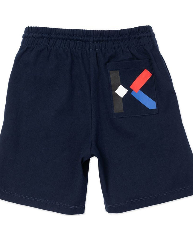 kenzo-Navy Bermuda Shorts-k24042-85t