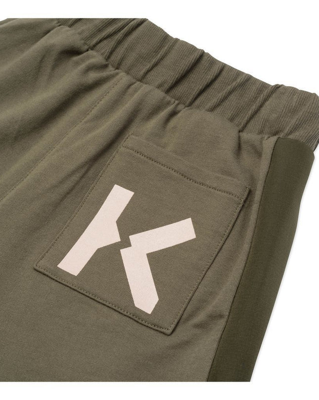 kenzo-Bermuda Green Shorts-k24037-688