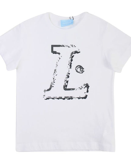 lanvin-White Logo T-Shirt-4i8031ib280100