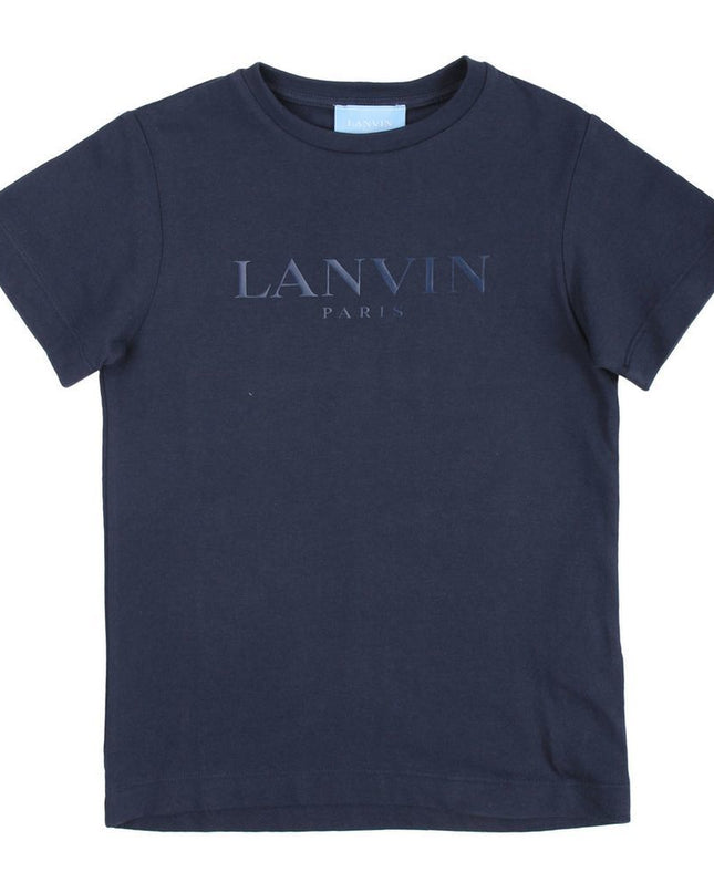 lanvin-Navy Logo T-Shirt-4i8001ib280622