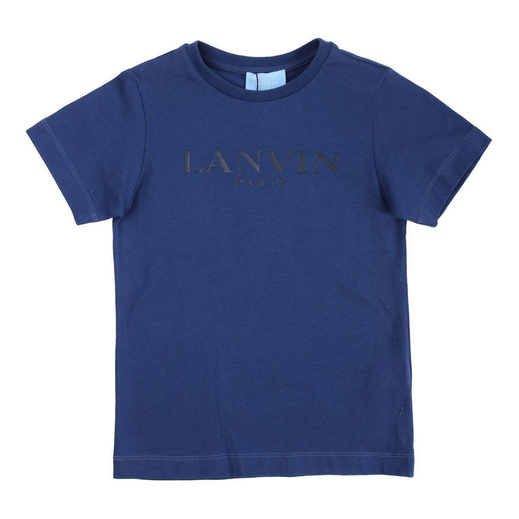 lanvin-Navy Logo T-Shirt-4i8001ib280618