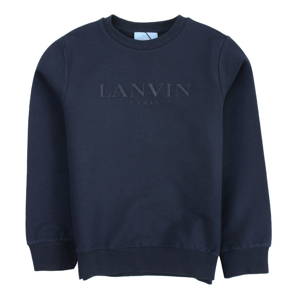 lanvin-Navy Logo Sweatshirt-4i4000ib260622
