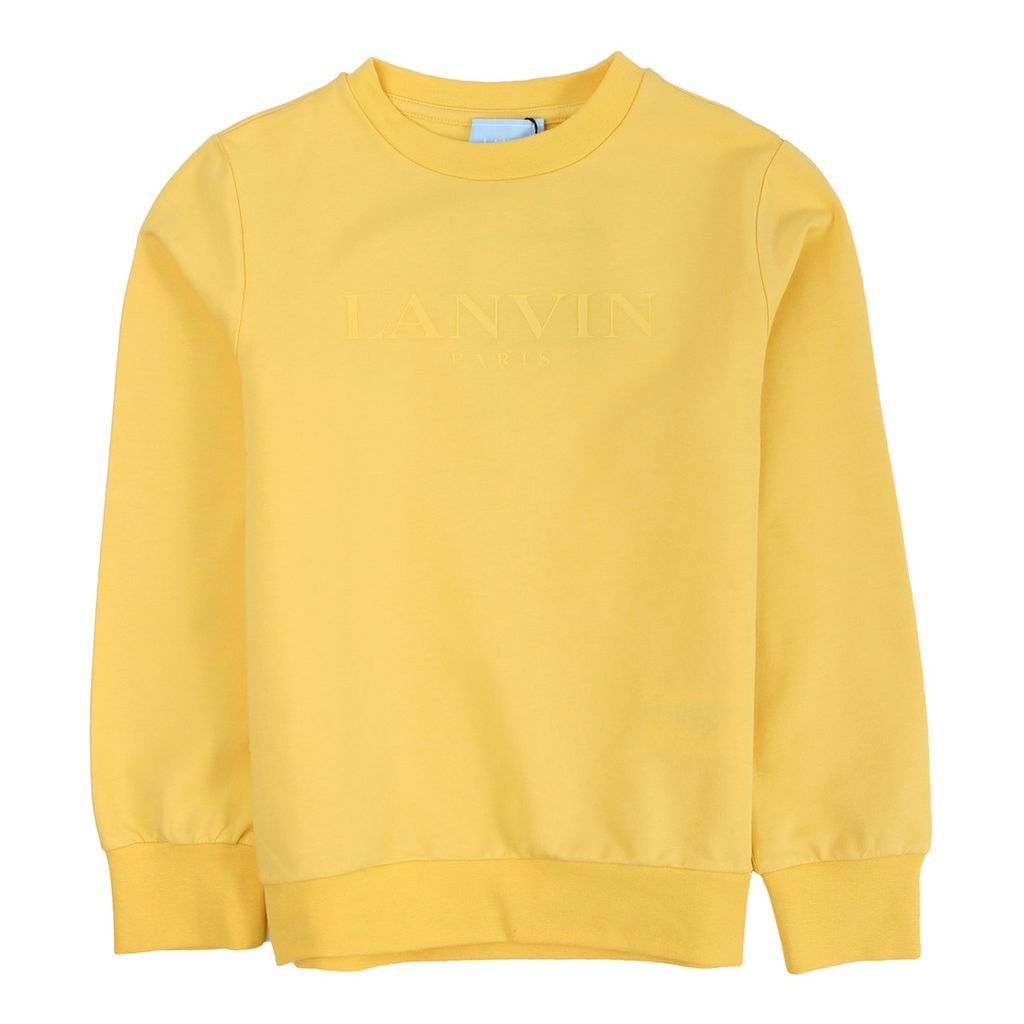 lanvin-Yellow Logo Sweatshirt-4i4000ib260202