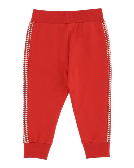 monnalisa-Red Cotton Trousers-398406rd-8018-0043