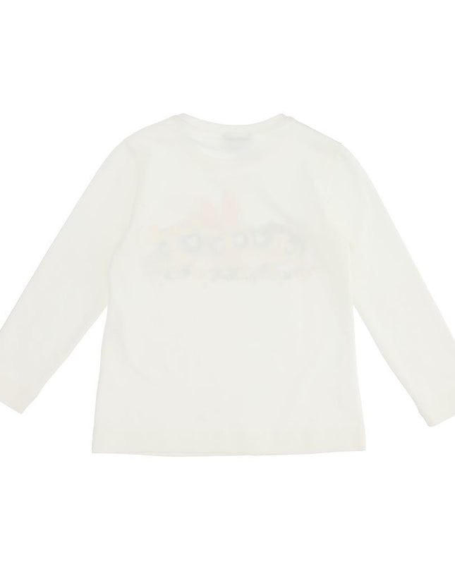 monnalisa-White Long Sleeve T-Shirt-8201-0001