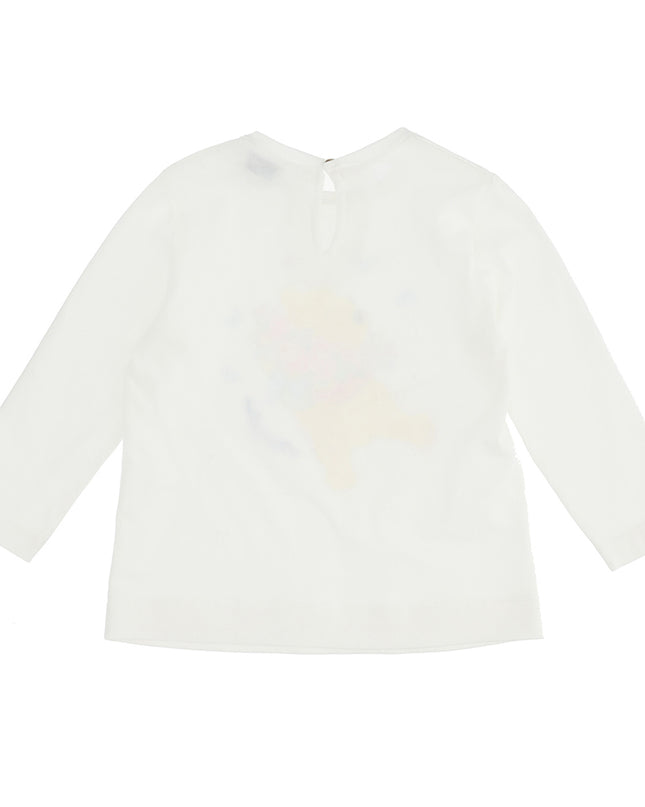 monnalisa-Winnie The Pooh White Long Sleeve T-Shirt-398614p6-8002-0001