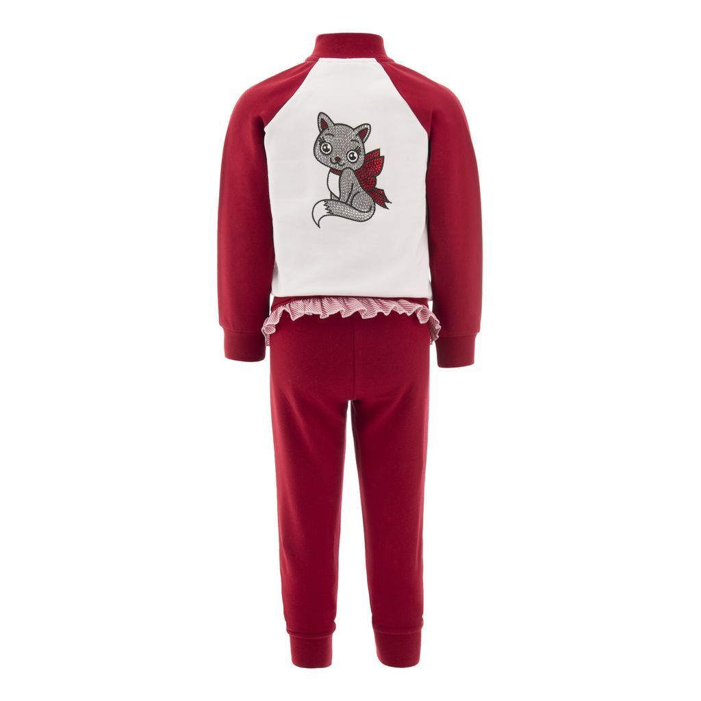 Red Crystal Cat Tracksuit