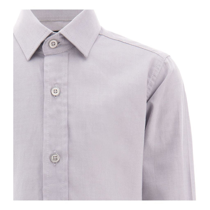 Gray Oxford Dress Shirt