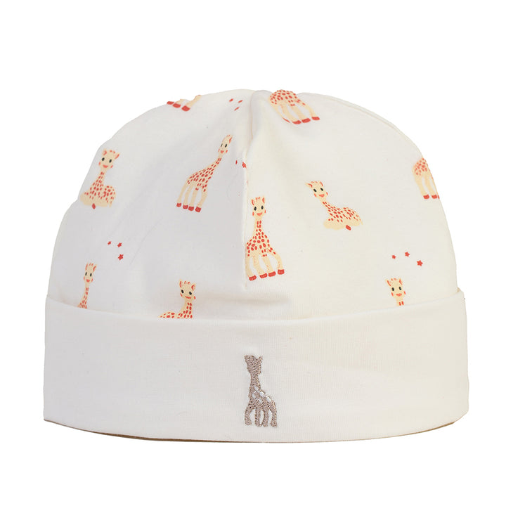 kida-atelier-sophie-la-giraffe-snow-white-baby-boys-girls-printed-embroidery-cap-41006-012