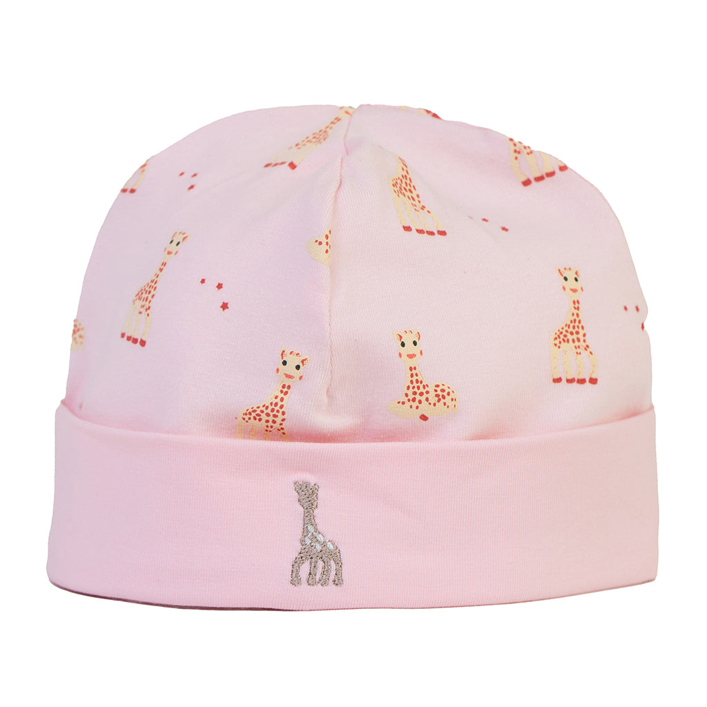 kids-atelier-sophie-la-girafe-pink-baby-girls-giraffe-printed-embroidery-cap-41006-808