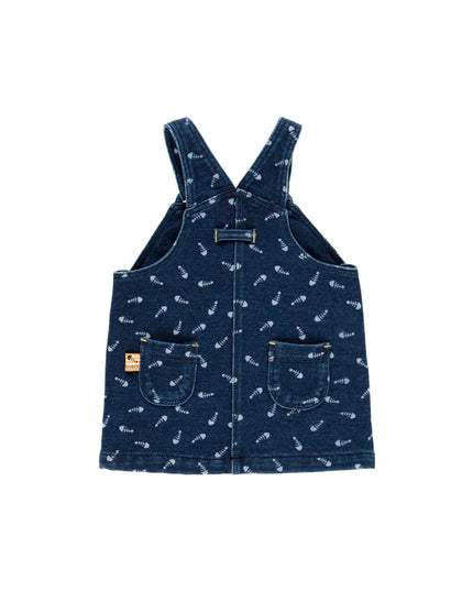 Blue Kitten Pinafore Outfit