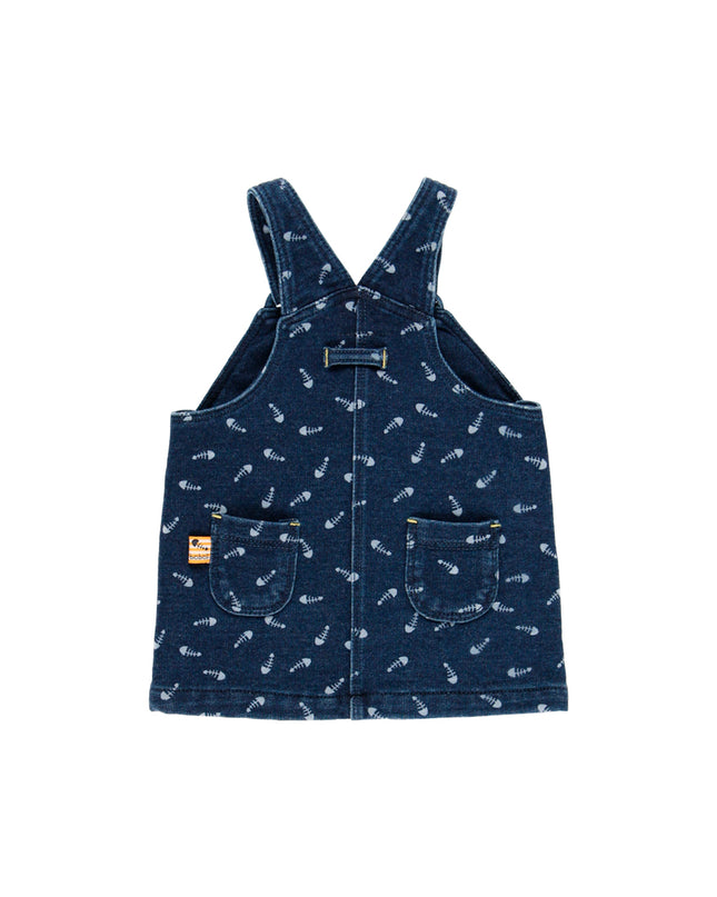 Blue Kitten Pinafore Outfit