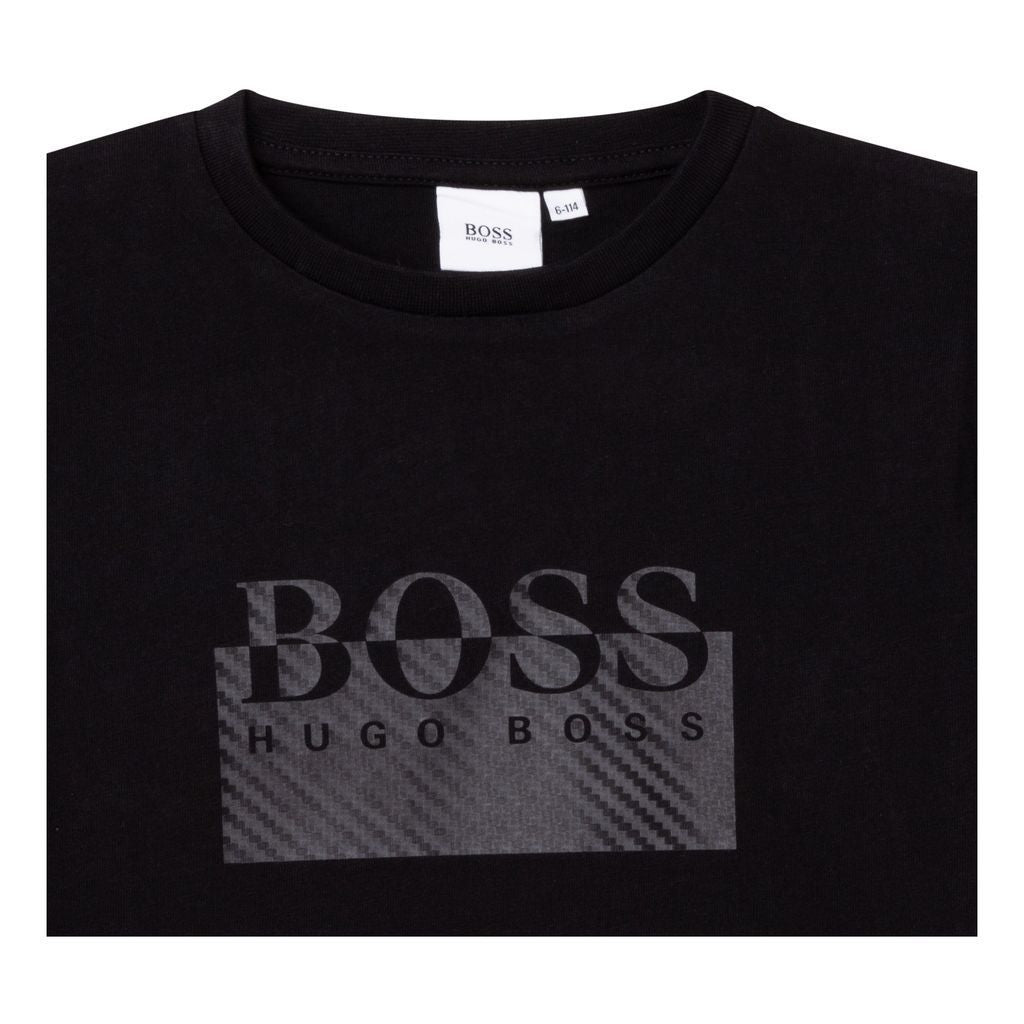 boss-Black Logo T-Shirt-j25l54-09b