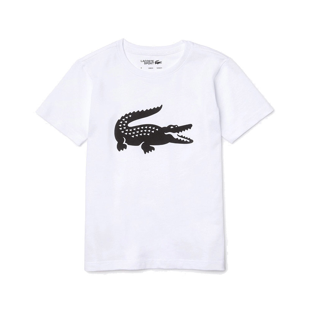 lacoste-White & Black T-Shirt-tj2910-au8