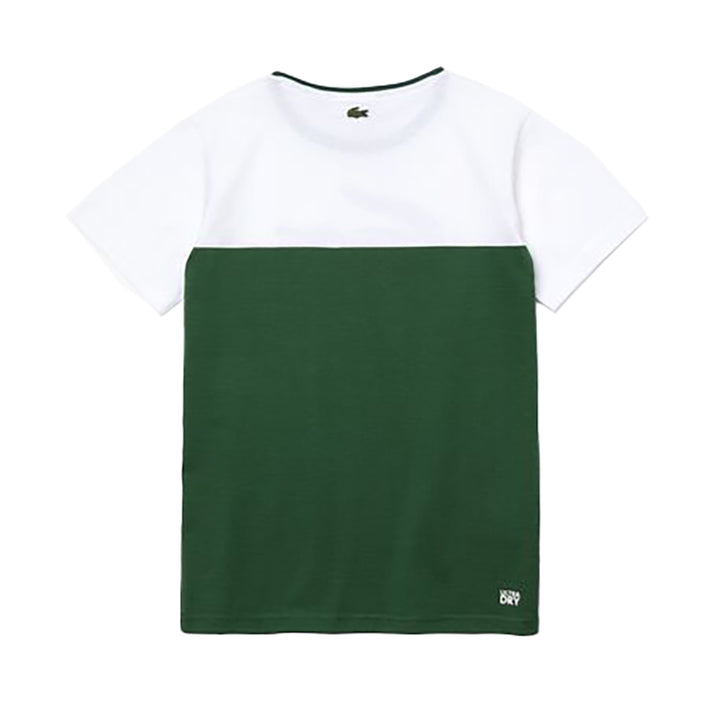 lacoste-Green & White T-Shirt-tj2303-737
