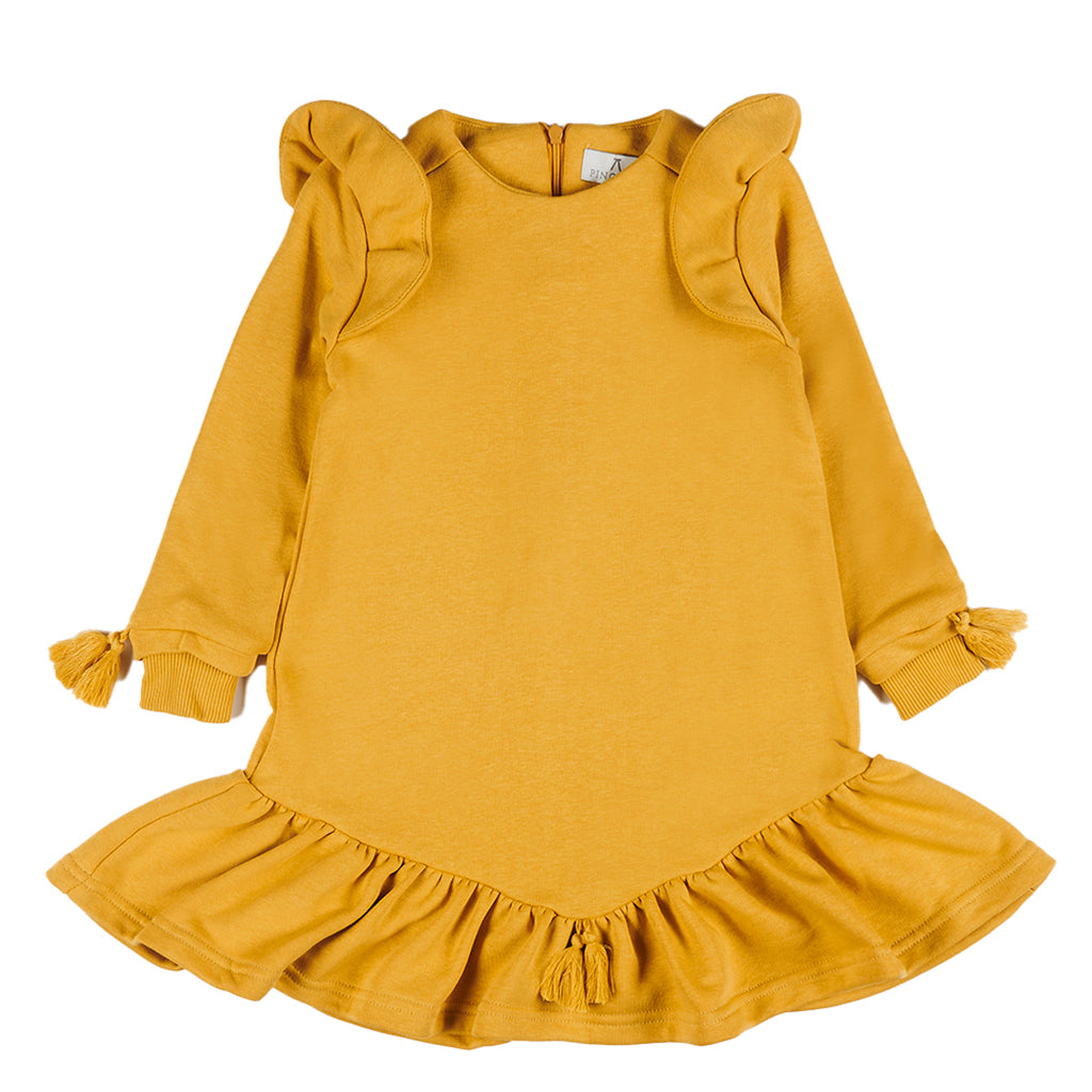 kids-atelier-pinolini-kid-girl-yellow-ruffled-tassle-dress-pwt12