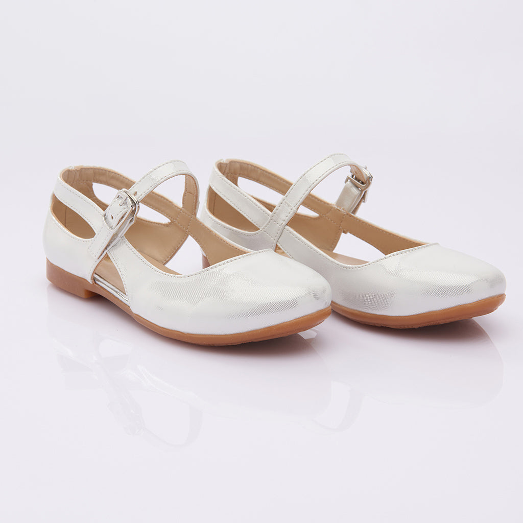 White Cut-Out Flats