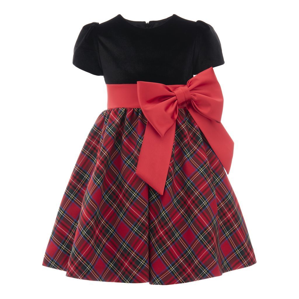 kids-atelier-tulleen-kid-girl-black-plaid-bow-dress-th-2110-black