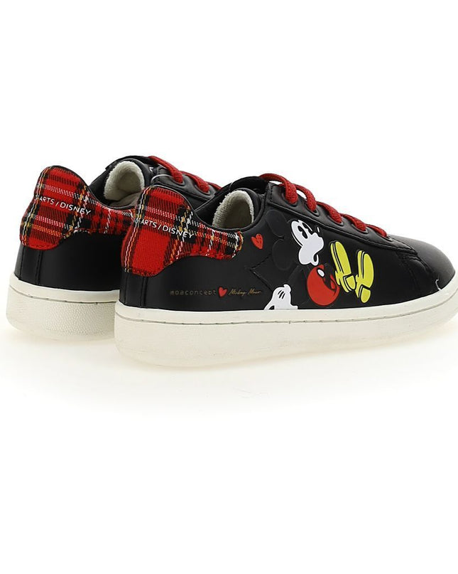 kids-atelier-moa-kid-baby-boy-black-mickey-plaid-tab-sneakers-mdk607