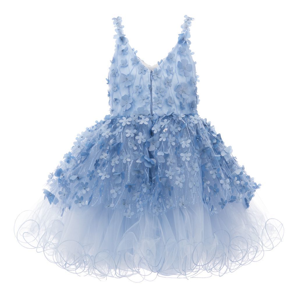 Blue Dahlia Floral Dress