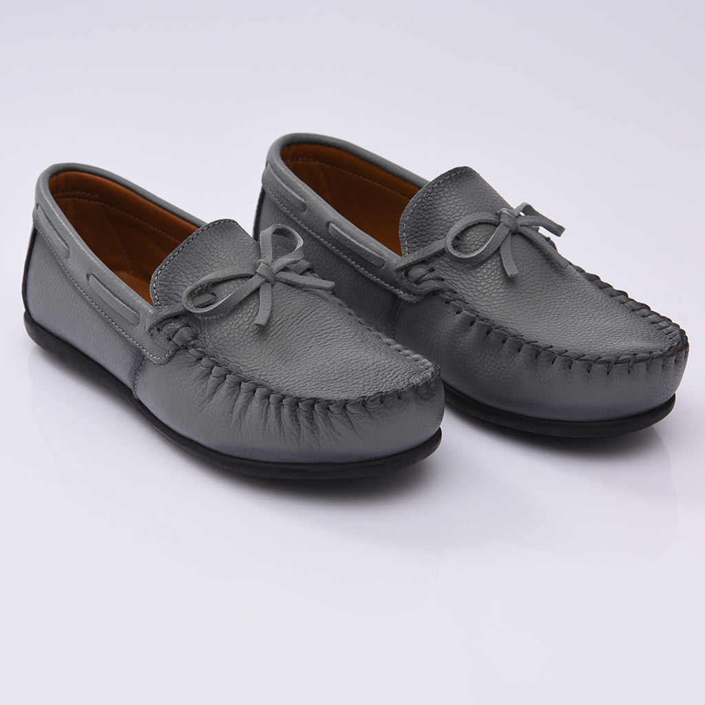 Grey Moccasin Loafers