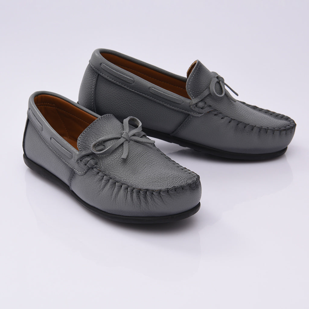 Grey Moccasin Loafers